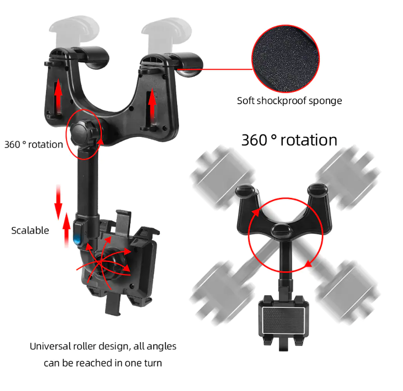 The 360° FlexiGrip Smartphone Car Mount - Your Road Guardian!