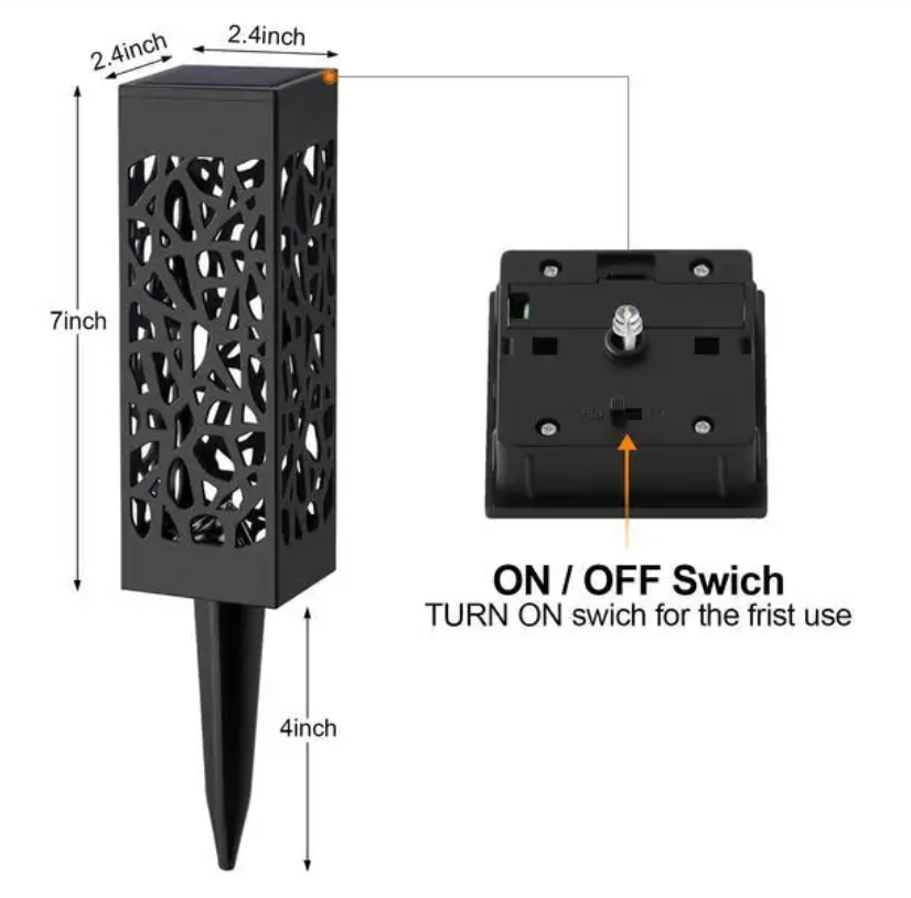 Solar Glow Powered Waterproof Vintage Garden Light