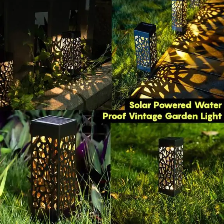Solar Glow Powered Waterproof Vintage Garden Light